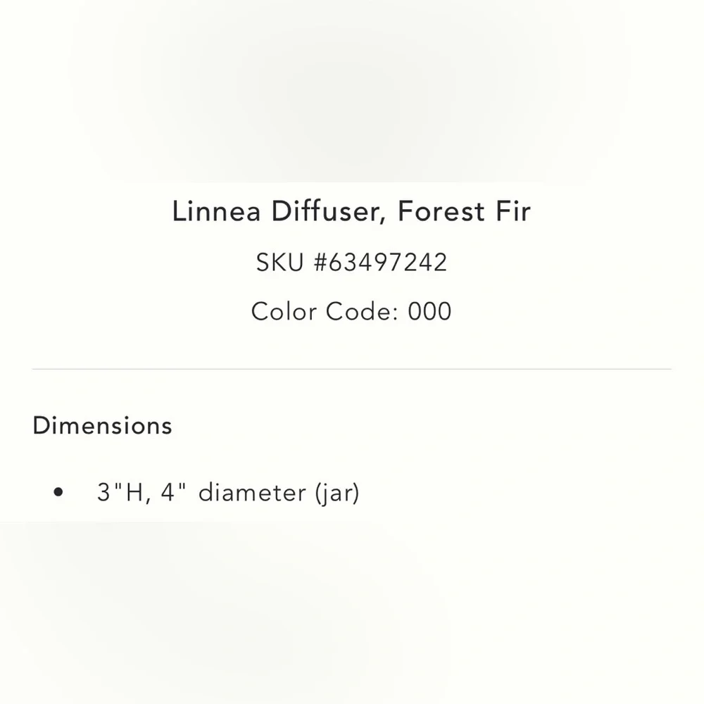 Anthropologie Terrain Linnea Diffuser, Forest Fir NEW